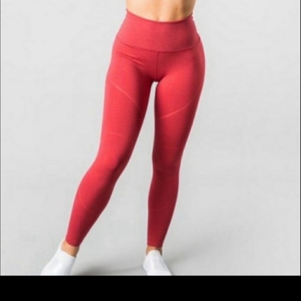 Alphalete Revival R6 Leggings - Coral Red